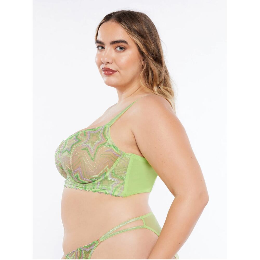 Savage X Fenty Shining Star Embroidered Unlined Demi Bra‎ - Picture 8 of 9